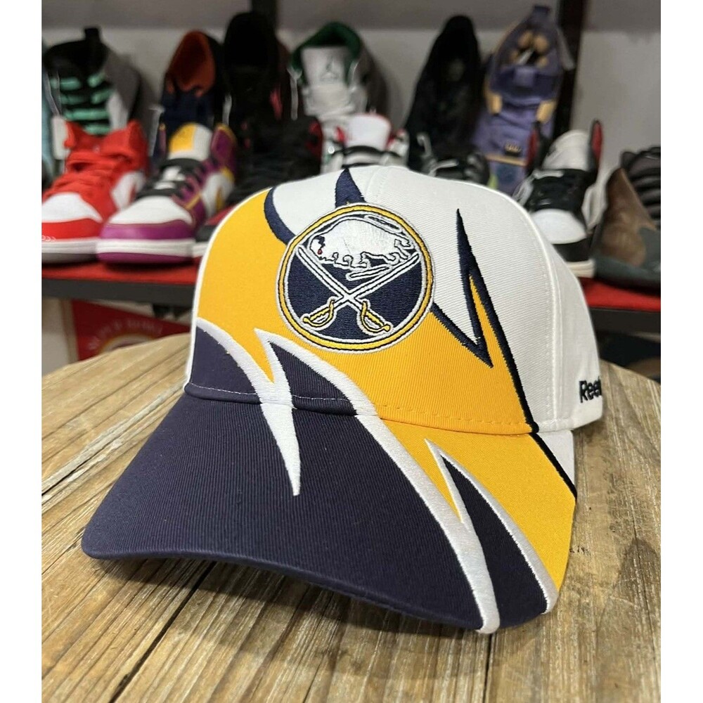 Buffalo Sabres Reebok Shark tooth Y2K  Strapback Cap Hat New!